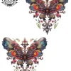 tatouage-temporaire-cheville-fleur-de-lis-papillon-raffinement-botanique tatouage-temporaire-cheville-fleur-de-lis-papillon-raffinement-botanique
