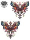 tatouage-temporaire-cheville-fleur-de-lis-papillon-raffinement-botanique tatouage-temporaire-cheville-fleur-de-lis-papillon-raffinement-botanique