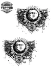 tatouage-temporaire-cheville-lune-astrologie-résistant
