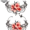 tatouage-temporaire-pied-ancien-style-rétro tatouage-temporaire-pied-ancien-style-rétro