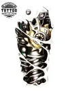 tatouage-temporaire-robotique-avant-bras-futuristique tatouage-temporaire-robotique-avant-bras-futuristique
