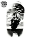 tattoo-temporain-bras-avant-motard-résistant-et-tendance