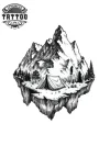 tatouages-temporaire-avant-bras-paysage-montagneux