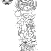 tatouage-temporaire-bras-boussole-résistant-et-soigné tatouage-temporaire-bras-boussole-résistant-et-soigné