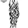 tatouage-temporaire-bras-tribal-masculin-dessin-unique