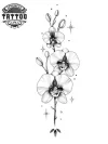 autocollant-temporaire-bras-devant-design-orchidée-sophistiqué-et-persistant autocollant-temporaire-bras-devant-design-orchidée-sophistiqué-et-persistant