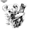 tatouage-temporaire-koala-bras-design-animal-mode tatouage-temporaire-koala-bras-design-animal-mode