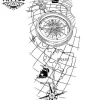 tatouage-temporaire-bras-avant-planisphere tatouage-temporaire-bras-avant-planisphere