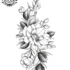 tatouage-temporaire-bras-dessin-floral-réaliste tatouage-temporaire-bras-dessin-floral-réaliste