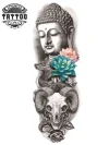 tatouage-temporaire-bras-bouddha-spirituel-solide tatouage-temporaire-bras-bouddha-spirituel-solide
