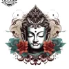 tatouage-temporain-bouddha-pour-nuque tatouage-temporain-bouddha-pour-nuque