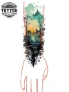 tatouage-provisoire-manchette-bois-magique tatouage-provisoire-manchette-bois-magique