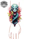 tatouage-temporaire-bracelet-dame-serpent-illusion-fiable