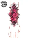 tattoo-temporaire-bracelet-pivoine-realisme tattoo-temporaire-bracelet-pivoine-realisme