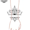 tatouage-temporaire-manchette-bouton-de-lotus-luxe tatouage-temporaire-manchette-bouton-de-lotus-luxe