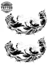 tatouage-temporaire-vague-poignet-style-mer tatouage-temporaire-vague-poignet-style-mer