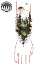 tatouage-ephemere-manchette-masculin-foret-enigmatique tatouage-ephemere-manchette-masculin-foret-enigmatique