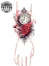 tatouage-ephemere-bracelet-homme-style-horloge-retro tatouage-ephemere-bracelet-homme-style-horloge-retro