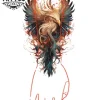 tatouage-temporaire-manchette-phoenix-realistique-etanche
