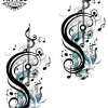 tatouage-temporaire-mélodie-musicale-poignet tatouage-temporaire-mélodie-musicale-poignet