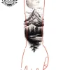 tatouage-manchette-temporaire-paysage-naturel tatouage-manchette-temporaire-paysage-naturel