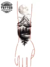 tatouage-manchette-temporaire-paysage-naturel tatouage-manchette-temporaire-paysage-naturel