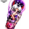 tattoo-temporaire-bras-dessin-animé-créatif tattoo-temporaire-bras-dessin-animé-créatif