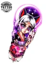 tattoo-temporaire-bras-dessin-animé-créatif tattoo-temporaire-bras-dessin-animé-créatif