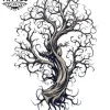 tatouage-temporaire-arbuste-pour-epaule-style-naturel tatouage-temporaire-arbuste-pour-epaule-style-naturel