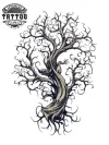 tatouage-temporaire-arbuste-pour-epaule-style-naturel tatouage-temporaire-arbuste-pour-epaule-style-naturel