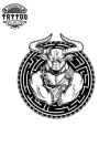 tattoo-temporaire-bras-devant-design-buffle-veridique tattoo-temporaire-bras-devant-design-buffle-veridique