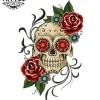 tatouage-temporaire-bras-skull-mexicain-jour-des-morts tatouage-temporaire-bras-skull-mexicain-jour-des-morts
