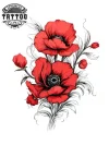 tatouage-temporaire-epaule-dame-florale-motif-original tatouage-temporaire-epaule-dame-florale-motif-original
