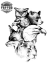 tatouage-temporaire-avant-bras-faune-moderne tatouage-temporaire-avant-bras-faune-moderne