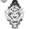 tatouage-temporary-avant-bras-felin-dessin-original