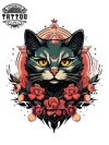 tatouage-temporaire-feline-pour-epaule-design-passager-decor-epaule-feline tatouage-temporaire-feline-pour-epaule-design-passager-decor-epaule-feline