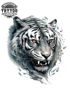 tatouage-temporaire-epaule-félin-blanc-stylisé-authentique