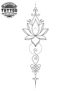 tatouage-temporaire-bras-femme-fleur-de-lotus-raffinée-et-transitoire