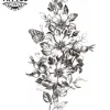 tatouage-temporain-bras-dame-florale-soigné-et-sobre