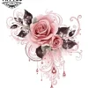 tatouage-temporaire-epaule-rose-dentelle-floral