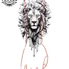 tatouage-temporaire-manchette-homme-félin-réaliste-endurance-prolongée tatouage-temporaire-manchette-homme-félin-réaliste-endurance-prolongée