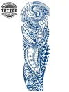 tatouage-temporaire-bras-polynésien-design-ancestral tatouage-temporaire-bras-polynésien-design-ancestral