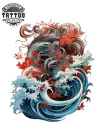 tatouage-temporaire-epaule-japonais-motif-ancestral tatouage-temporaire-epaule-japonais-motif-ancestral