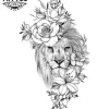 tatouage-temporaire-bras-avant-lion-pour-dame-raffiné-et-courageux tatouage-temporaire-bras-avant-lion-pour-dame-raffiné-et-courageux