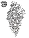tatouage-temporaire-bras-dentelle-raffinée tatouage-temporaire-bras-dentelle-raffinée
