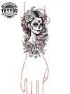 tatouage-temporaire-manchette-dessin-mexicain-tribal-pour-bras