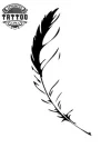 tattoo-temporaires-avant-bras-léger-plume-chic tattoo-temporaires-avant-bras-léger-plume-chic