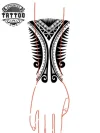tatouage-temporaire-manchette-style-polynésien