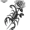tatouage-temporaire-avant-bras-arthropode-réaliste tatouage-temporaire-avant-bras-arthropode-réaliste