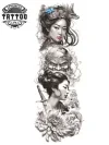 tatouage-bras-temporaire-inspiration-japonais tatouage-bras-temporaire-inspiration-japonais